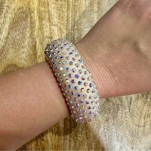 Peach Dannijo Rhinestone Clasp Bracelet